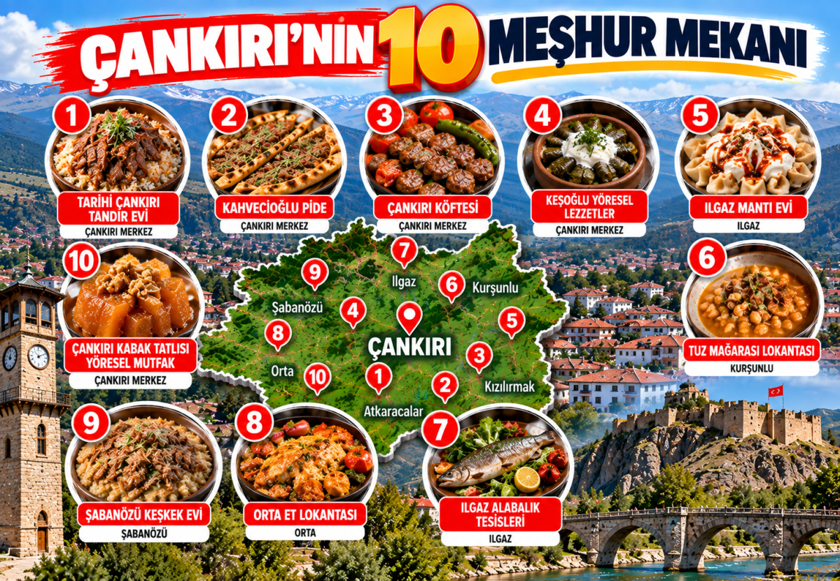 Çankırı'da Ne Yenir? Çankırı'nın En Meşhur 10 Yeme İçme Mekanı